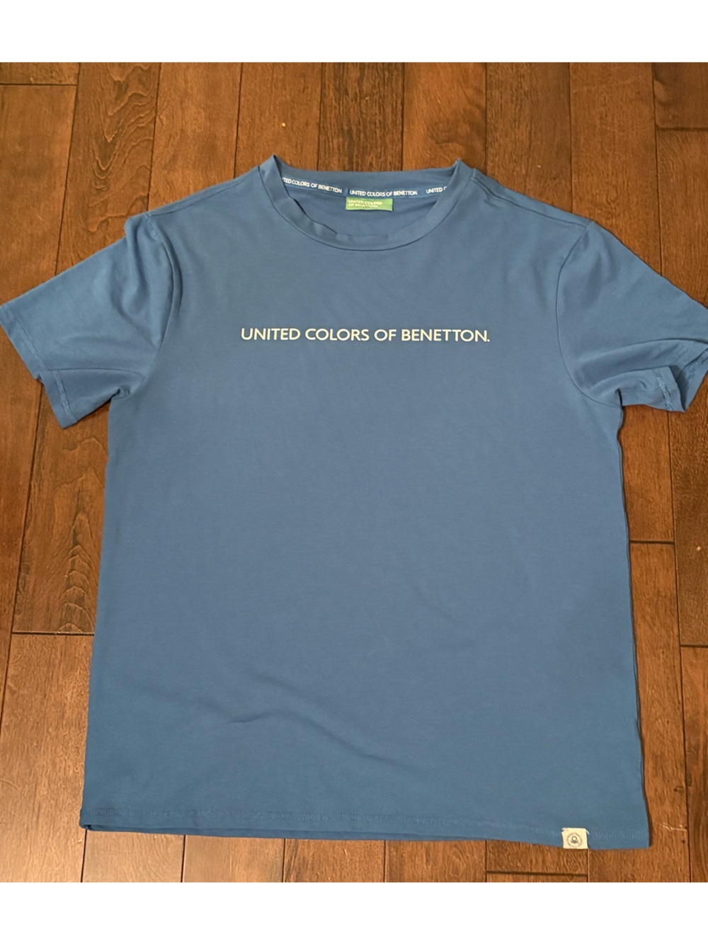United Colors Of Benetton Powder Blue Logo Tee